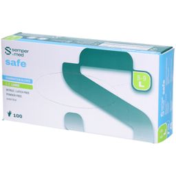 Sempermed Safe - Gants d’examen nitrile L (8-9)