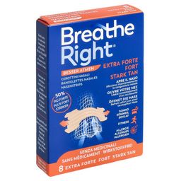 Breathe Right Nasenstreifen Extra Stark, hellbraun