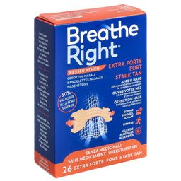 Breathe Right Nasenstreifen Extra Stark, hellbraun