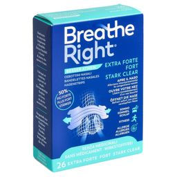 Breathe Right Bandelettes nasales Extra Forte Clear