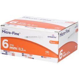 Micro-Fine Insulinspritzen U-100 0,3 ml 31G 6 mm