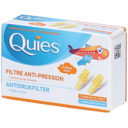 Quies Gehörschutz Druckschutzfilter Earplane - Speziell für Kinder im Flugzeug