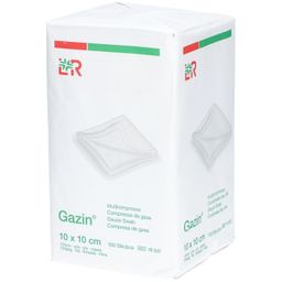 Gazin® Mullkompresse 10 cm x 10 cm unsteril 12 lagig