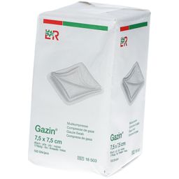 Gazin® Mullkompresse 7,5 cm x 7,5 cm unsteril 8 lagig