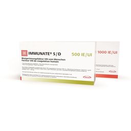 IMMUNATE S/D Trockensub 500 IE cum Solv Durchstf