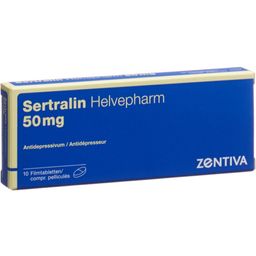SERTRALIN Helvepharm Filmtabl 50 mg 10 Stk