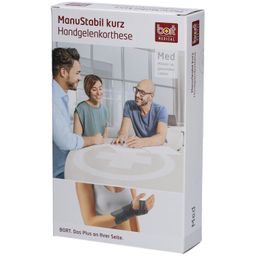 Bort ManuStabil court Orthèse de poignet, gauche, M, noir