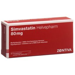 SIMVASTATIN Helvepharm Filmtabl 80 mg 30 Stk