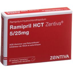 RAMIPRIL HCT Zentiva Tabl 5/25 mg 20 Stk