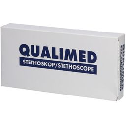 Qualimed® Stéthoscope double pavillon NURSE, acier inoxydable, rouge