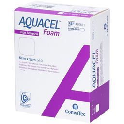 AQUACEL FOAM Nicht klebender hydrozellulärer Verband 5 x 5 cm