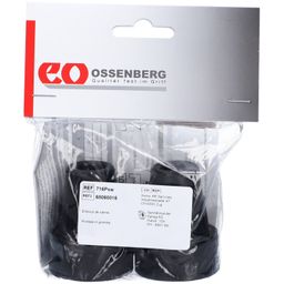 Sahag Embouts pour béquilles 16 mm avec insert métallique noir