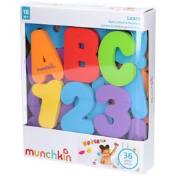 MUNCHKIN Bade Buchstaben & Zahlen 36 Stk