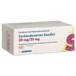 CO-CANDESARTAN Sandoz Tabl 32/25 mg 98 Stk