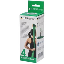 TheraBand Bande d'exercices 2,5 m - Vert - Lourd avec sac