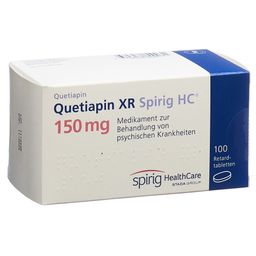 QUETIAPIN XR Spirig HC Ret Tabl 150 mg 100 Stk