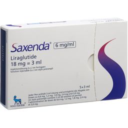 SAXENDA Inj Lös 6 mg/ml 5 Fertpen 3 ml