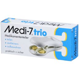 Medi-7 Trio Coupe-pilules broyeur et boîtier de rangement