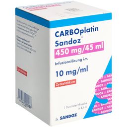 CARBOPLATIN Sandoz Inf Lös 450 mg/45ml Durchstf