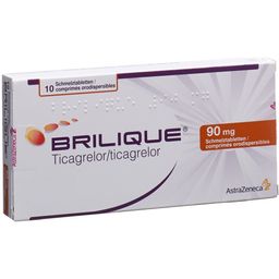 BRILIQUE Schmelztabl 90 mg 10 Stk