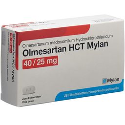 OLMESARTAN HCT Mylan Filmtabl 40/25mg SDO