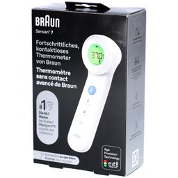 Braun Kontaktloses + Kontakt-Stirnthermometer mit Age Précision® BNT 400