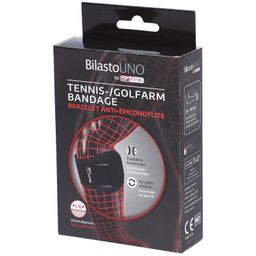 BILASTO Uno Tennis-Golfarm-Bandage S-XL mit Velcro