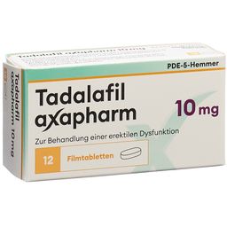 TADALAFIL axapharm Filmtabl 10 mg 12 Stk
