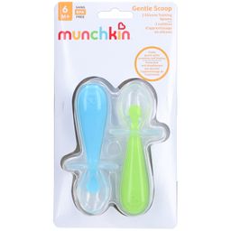MUNCHKIN Gentle Scoop Lernlöffel | Blau-Grün