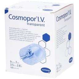 HARTMANN Cosmopor® I.V. Verband zur Fixierung von Kurzkathetern transparent 9 x 7 cm