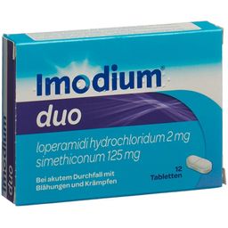 IMODIUM Duo (Simeticon 125 mg/133 mg) Tabl 12 Stk