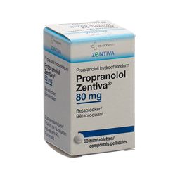PROPRANOLOL Zentiva Filmtabl 80 mg Ds 60 Stk