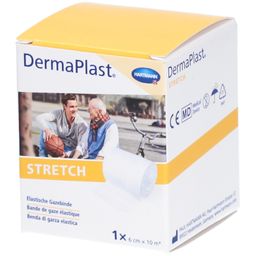 HARTMANN Dermaplast® Stretch Elastische Gazebinde 6 cm x 10 m