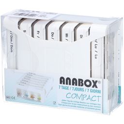 ANABOX Kompakte 7-Tage-Pillenbox - Tagesabteilungen Morgen/Abend/Nacht