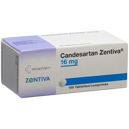 CANDESARTAN Zentiva Tabl 16 mg 100 Stk