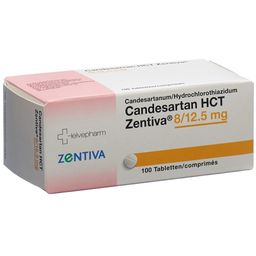 CANDESARTAN HCT Zentiva Tabl 8/12.5 mg 100 Stk