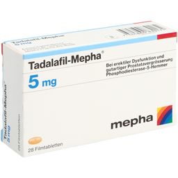 TADALAFIL Mepha Filmtabl 5 mg 28 Stk