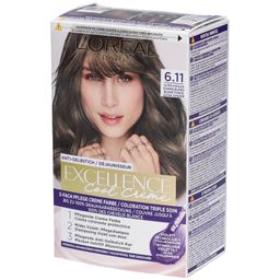 L'ORÉAL PARIS Excellence Cool Crème - Haarfärbemittel - 6.11 Dunkelblond Ultra Aschfarben
