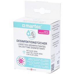 MARTEC Desinfektionstücher mit Aloe Vera