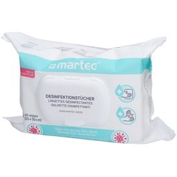 MARTEC Lingettes désinfectantes 70% éthanol