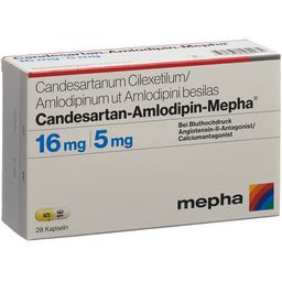 CANDESARTAN-AMLODIP Mepha Kaps 16mg/5mg 28 Stk