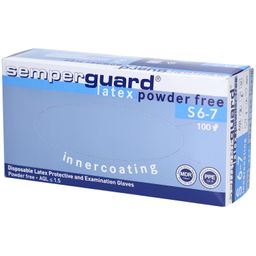 SEMPERGUARD Gants en latex non poudrés taille S 6-7