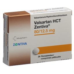 VALSARTAN HCT Zentiva Filmtabl 80/12.5mg 28 Stk