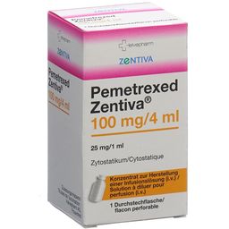 PEMETREXED Zentiva Inf Konz 100 mg/4ml Durchstf