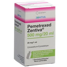 PEMETREXED Zentiva Inf Konz 500 mg/20ml Durchstf