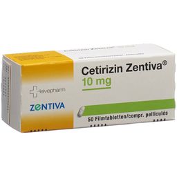 CETIRIZIN Zentiva Filmtabl 10 mg Blist 50 Stk