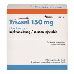 TYSABRI Inj Lös 150 mg/ml Fertspr 2 x 1 ml