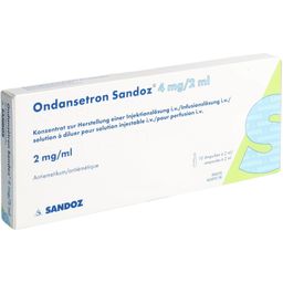 ONDANSETRON Sandoz Inf Konz 4 mg/2ml 10 Amp 2 ml