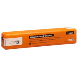 MIDAZOLAM Accord Inj Lös 5 mg/5ml Fertspr 5 ml