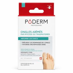 Poderm Kappen Gel mit Teebaum beschädigte Nägel Pilze/Traumata - Größe M